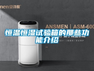 知识百科恒温恒湿试验箱的那些功能介绍