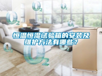 知识百科恒温恒湿试验箱的安装及维护方法有哪些？