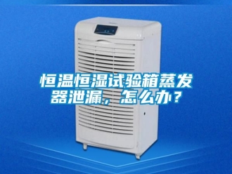 知识百科恒温恒湿试验箱蒸发器泄漏，怎么办？