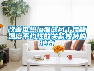 知识百科改善电热恒温鼓风干燥箱温度平均性的关紧独特的地方