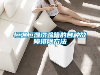知识百科恒温恒湿试验箱的各种故障排除方法
