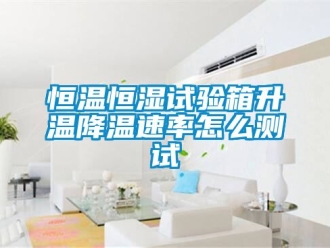 知识百科恒温恒湿试验箱升温降温速率怎么测试